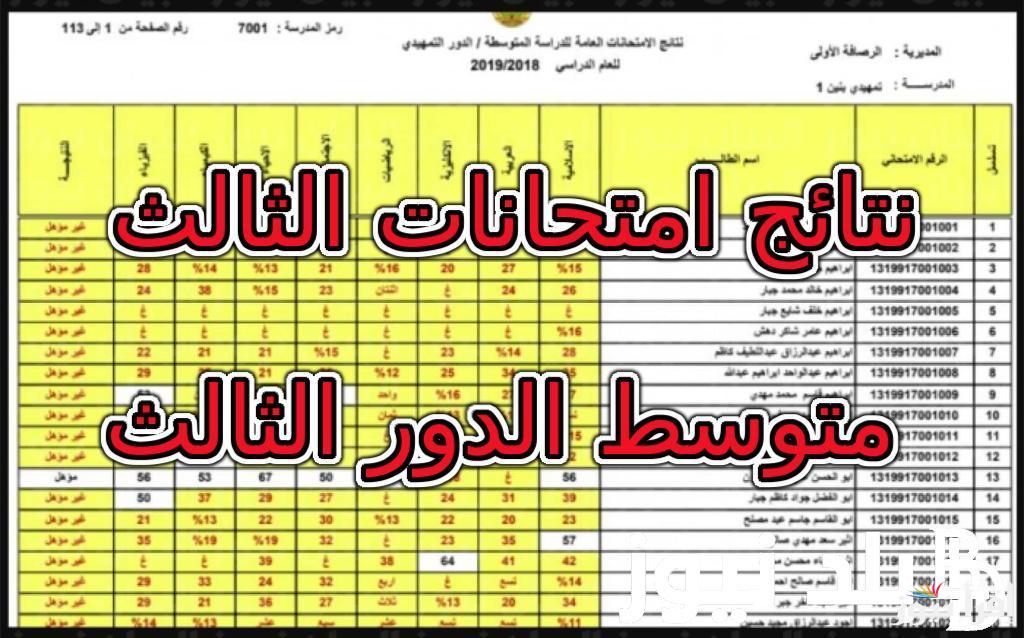 إليكم خطوات استخراج نتائج الثالث متوسط للدور الثاني 2024 عبر موقع نتائجنا في مختلف محافظات العراق