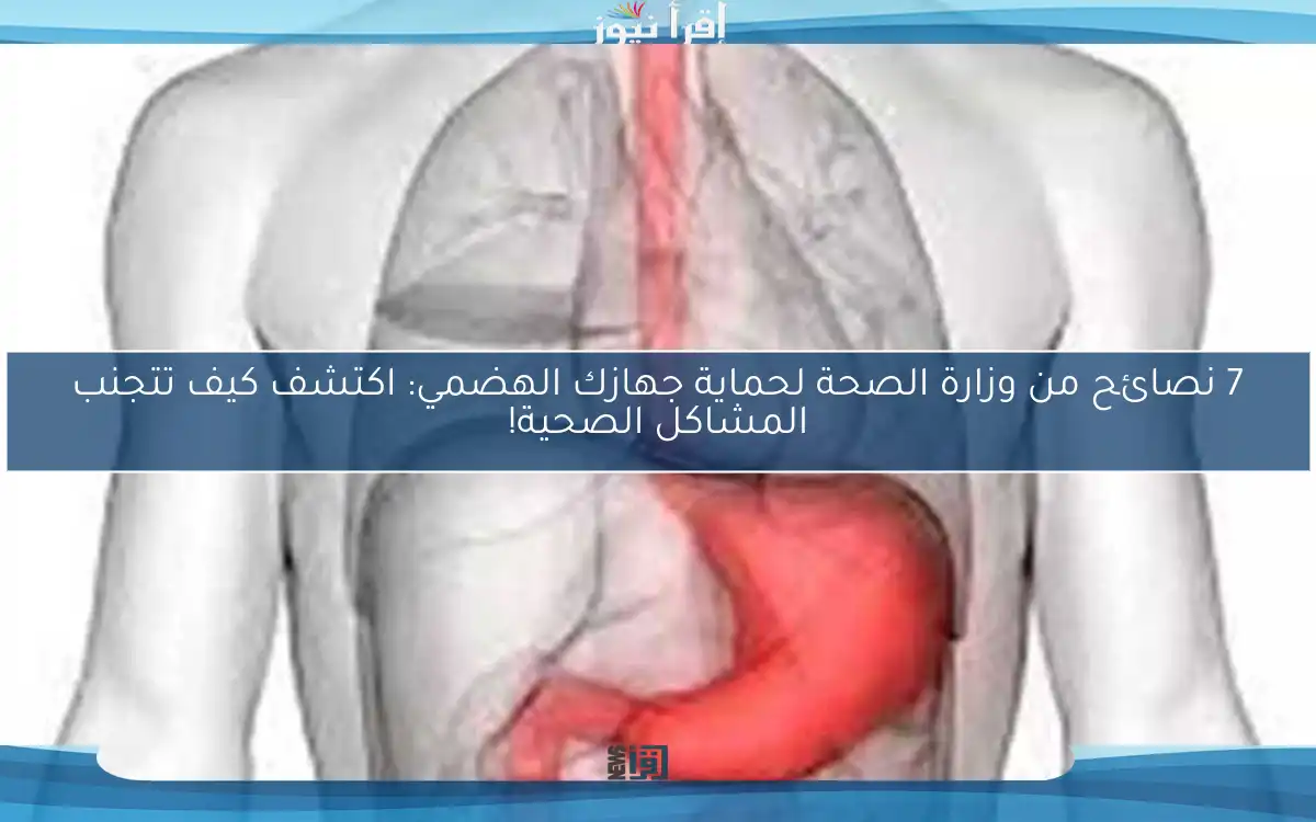 7 نصائح من وزارة الصحة لحماية جهازك الهضمي: اكتشف كيف تتجنب المشاكل الصحية!