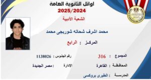 اوائل ثانوية عامة 2025