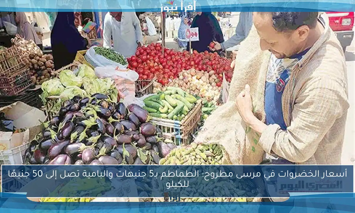 أسعار الخضروات في مرسى مطروح: الطماطم بـ5 جنيهات والبامية تصل إلى 50 جنيهًا للكيلو