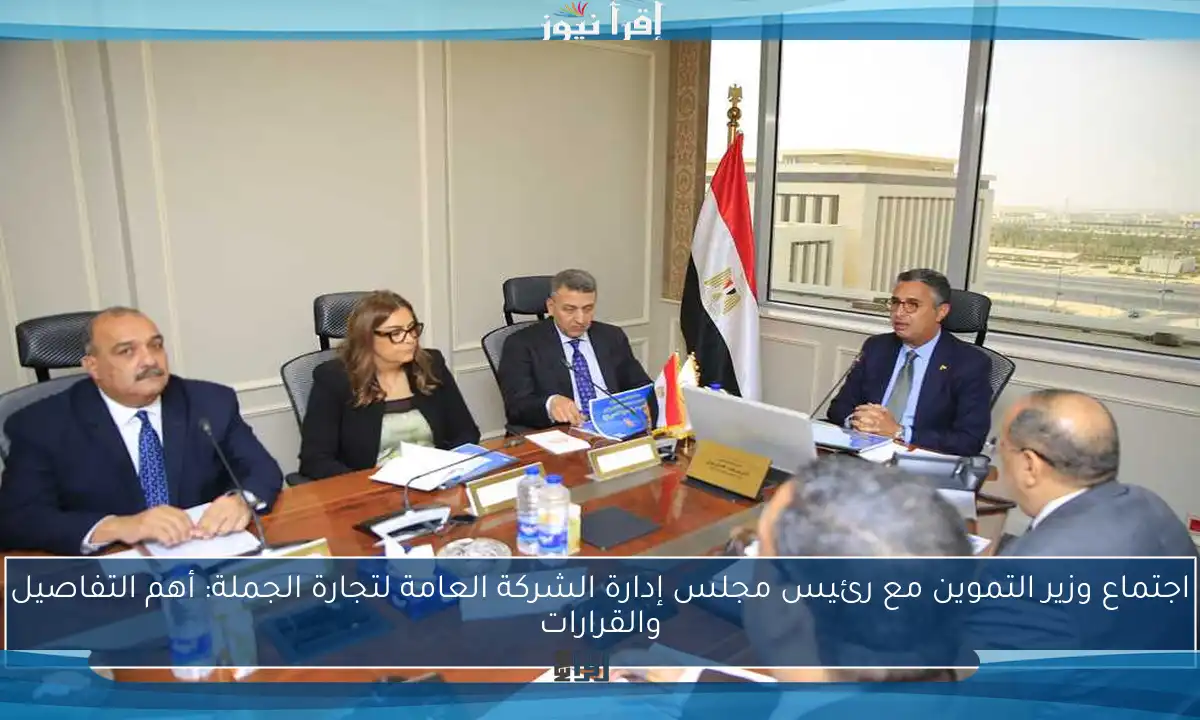 اجتماع وزير التموين مع رئيس مجلس إدارة الشركة العامة لتجارة الجملة: أهم التفاصيل والقرارات