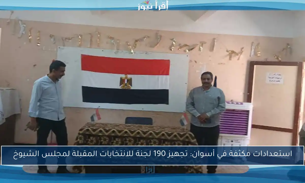 استعدادات مكثفة في أسوان: تجهيز 190 لجنة للانتخابات المقبلة لمجلس الشيوخ