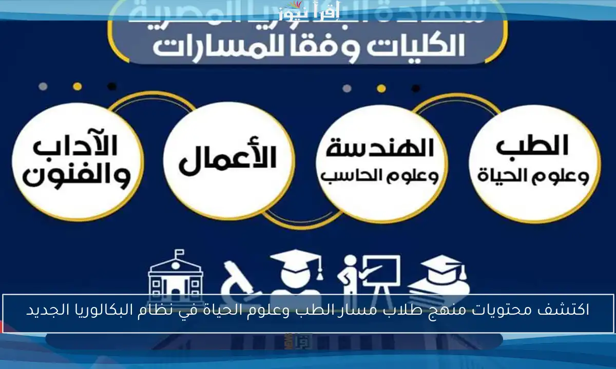 اكتشف محتويات منهج طلاب مسار الطب وعلوم الحياة في نظام البكالوريا الجديد