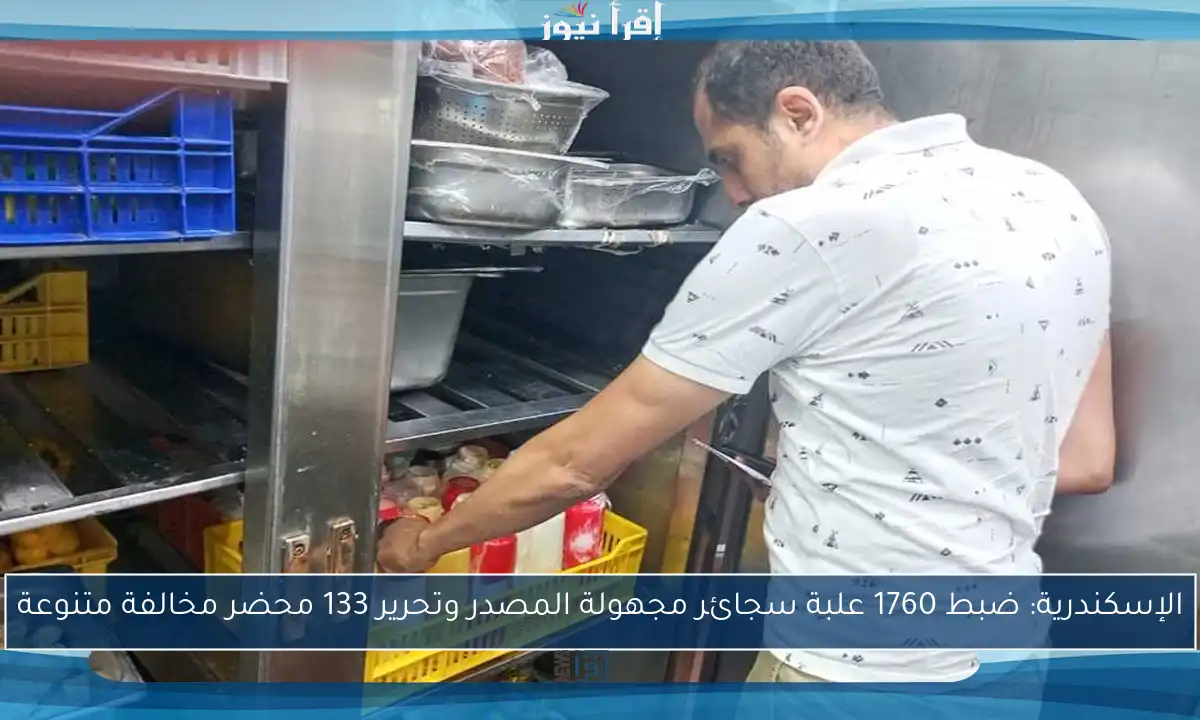 الإسكندرية: ضبط 1760 علبة سجائر مجهولة المصدر وتحرير 133 محضر مخالفة متنوعة