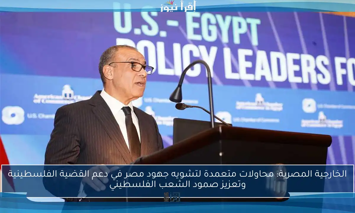 الخارجية المصرية: محاولات متعمدة لتشويه جهود مصر في دعم القضية الفلسطينية وتعزيز صمود الشعب الفلسطيني