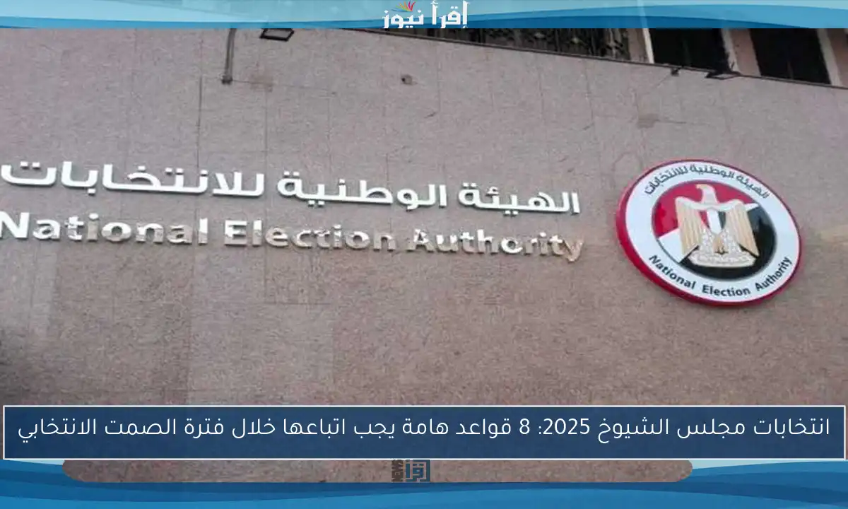 انتخابات مجلس الشيوخ 2025: 8 قواعد هامة يجب اتباعها خلال فترة الصمت الانتخابي