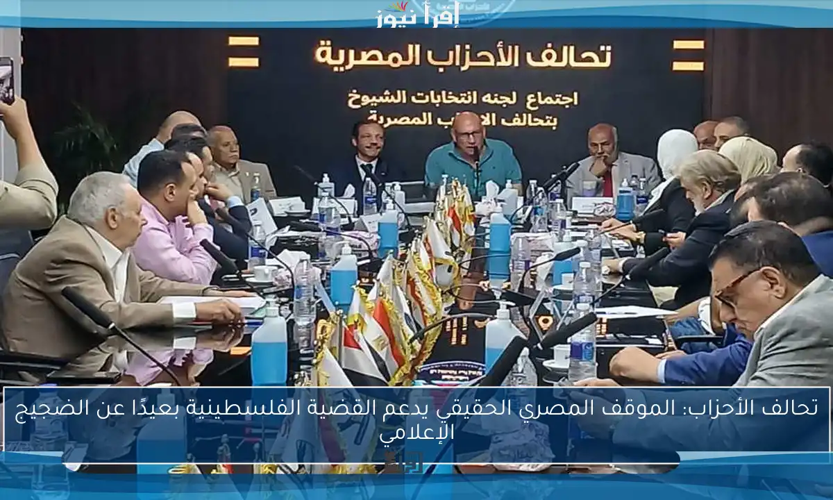 تحالف الأحزاب: الموقف المصري الحقيقي يدعم القضية الفلسطينية بعيدًا عن الضجيج الإعلامي
