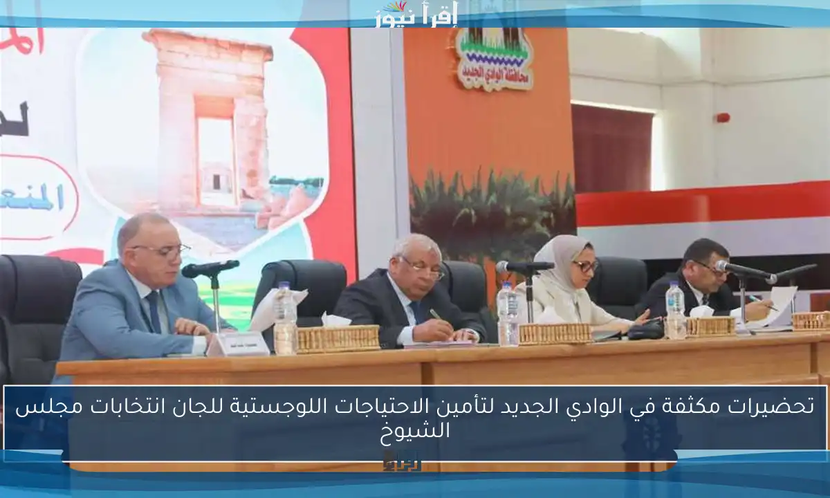 تحضيرات مكثفة في الوادي الجديد لتأمين الاحتياجات اللوجستية للجان انتخابات مجلس الشيوخ