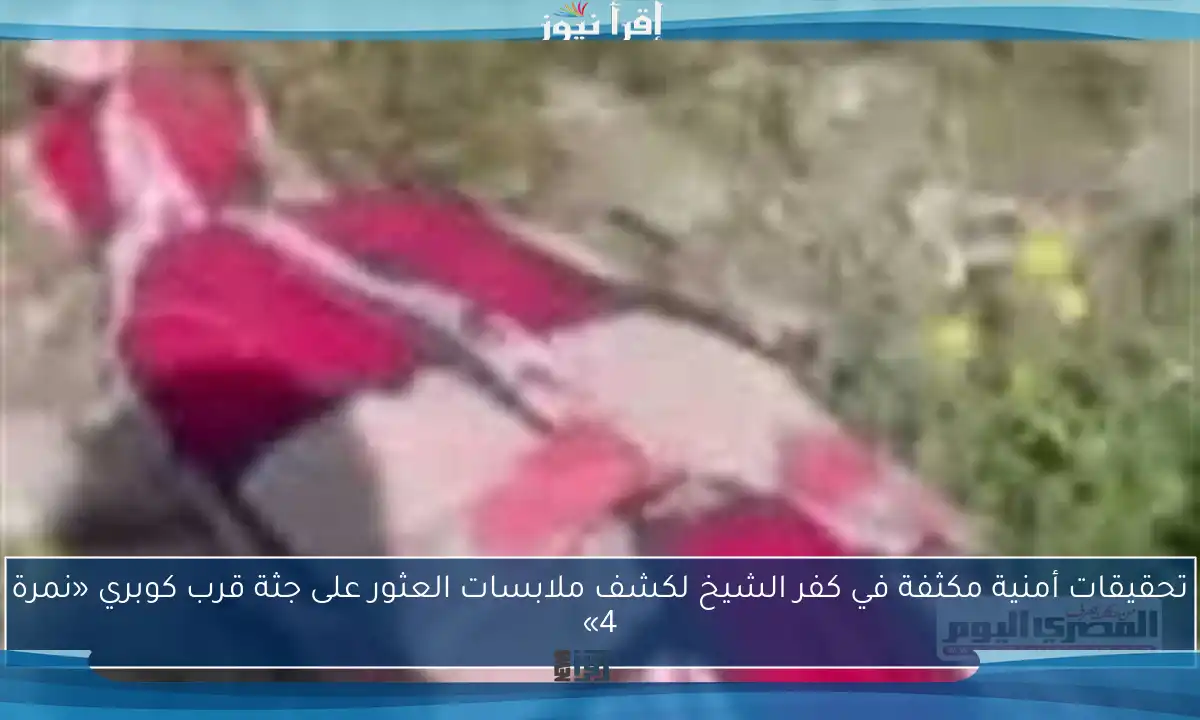 تحقيقات أمنية مكثفة في كفر الشيخ لكشف ملابسات العثور على جثة قرب كوبري «نمرة 4»