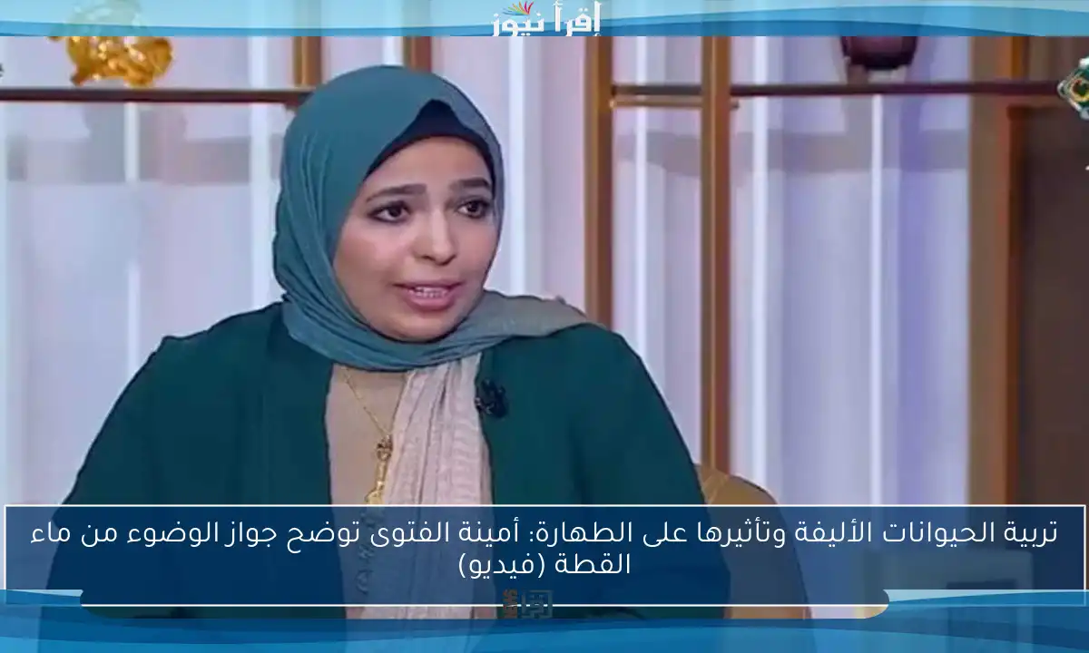 تربية الحيوانات الأليفة وتأثيرها على الطهارة: أمينة الفتوى توضح جواز الوضوء من ماء القطة (فيديو)