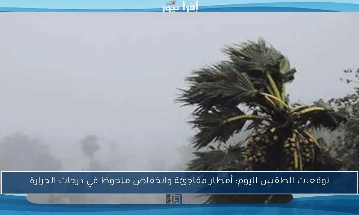 توقعات الطقس اليوم: أمطار مفاجئة وانخفاض ملحوظ في درجات الحرارة