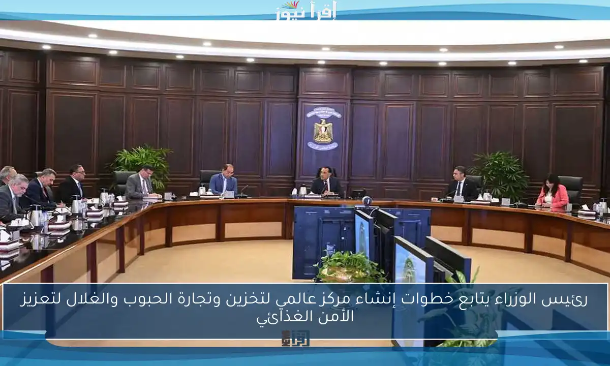 رئيس الوزراء يتابع خطوات إنشاء مركز عالمي لتخزين وتجارة الحبوب والغلال لتعزيز الأمن الغذائي