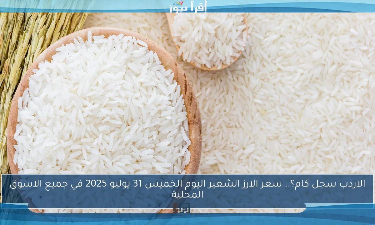 الاردب سجل كام؟.. سعر الارز الشعير اليوم الخميس 31 يوليو 2025 في جميع الأسوق المحلية