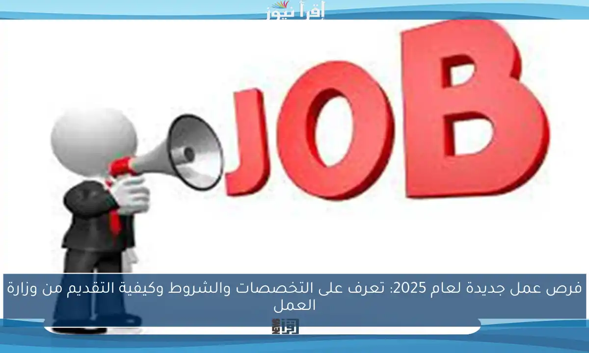 فرص عمل جديدة لعام 2025: تعرف على التخصصات والشروط وكيفية التقديم من وزارة العمل