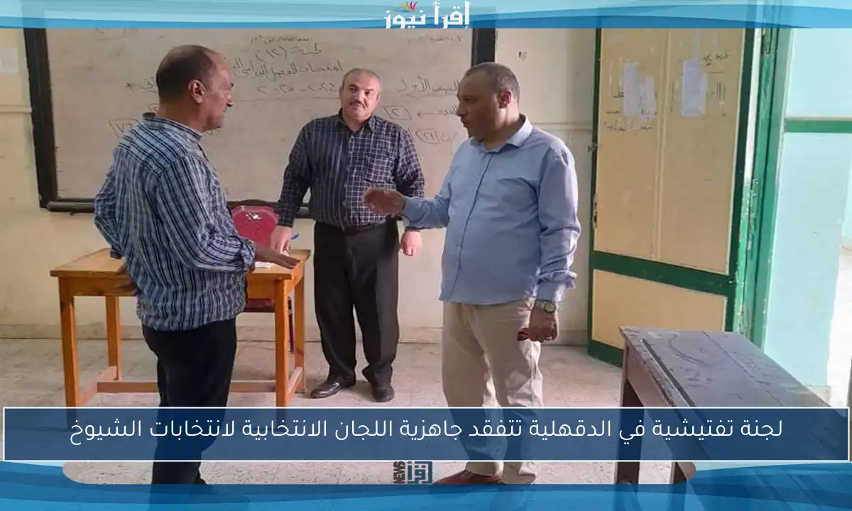 لجنة تفتيشية في الدقهلية تتفقد جاهزية اللجان الانتخابية لانتخابات الشيوخ