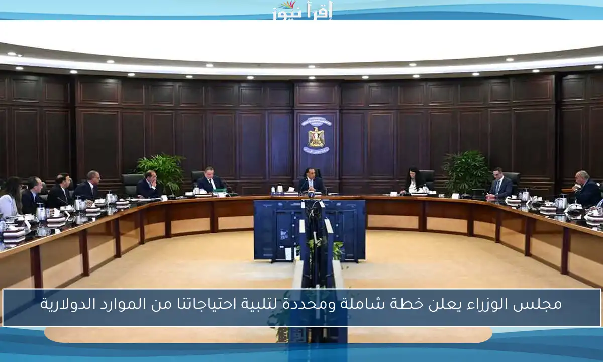 مجلس الوزراء يعلن خطة شاملة ومحددة لتلبية احتياجاتنا من الموارد الدولارية