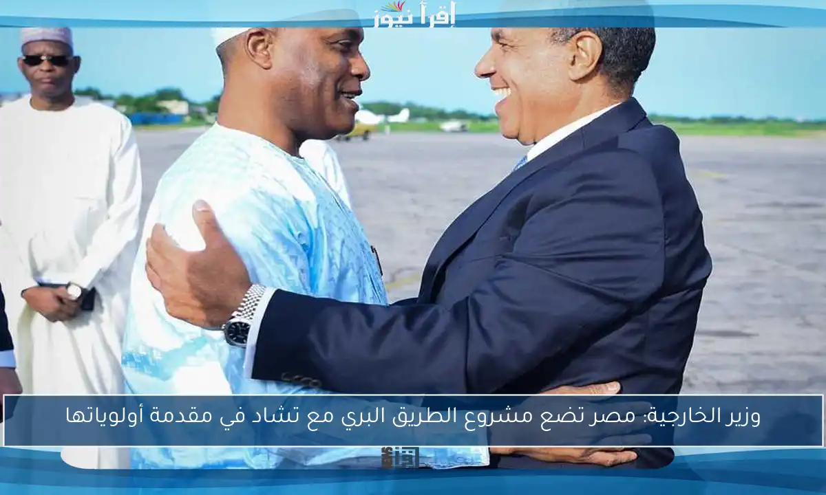 وزير الخارجية: مصر تضع مشروع الطريق البري مع تشاد في مقدمة أولوياتها