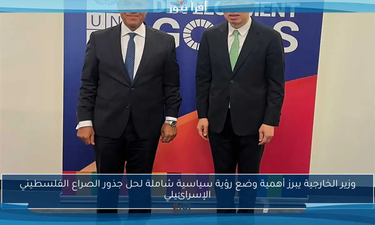 وزير الخارجية يبرز أهمية وضع رؤية سياسية شاملة لحل جذور الصراع الفلسطيني الإسرائيلي
