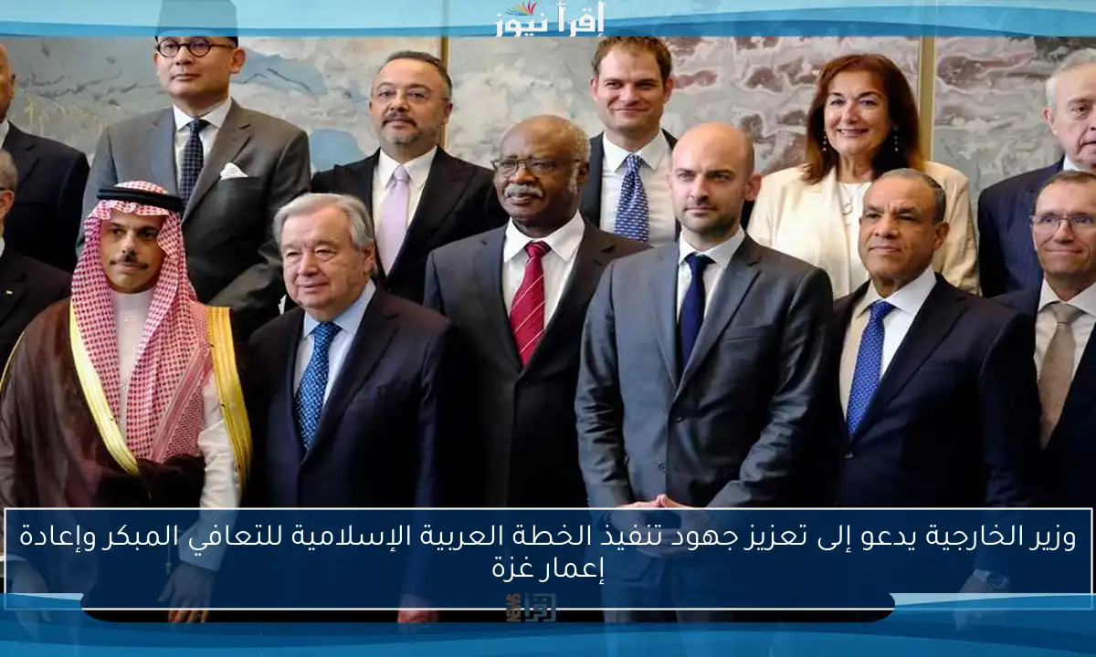 وزير الخارجية يدعو إلى تعزيز جهود تنفيذ الخطة العربية الإسلامية للتعافي المبكر وإعادة إعمار غزة