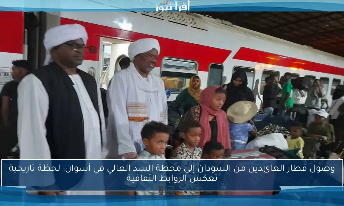 وصول قطار العائدين من السودان إلى محطة السد العالي في أسوان: لحظة تاريخية تعكس الروابط الثقافية