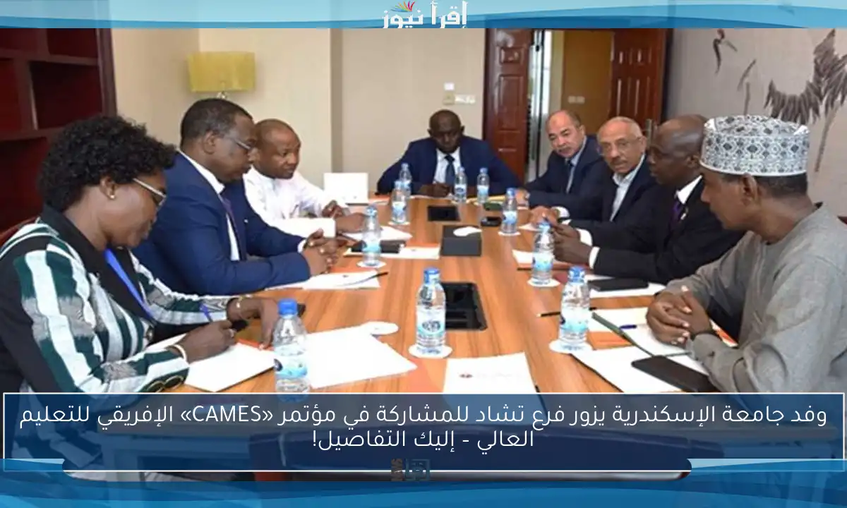 وفد جامعة الإسكندرية يزور فرع تشاد للمشاركة في مؤتمر «CAMES» الإفريقي للتعليم العالي – إليك التفاصيل!
