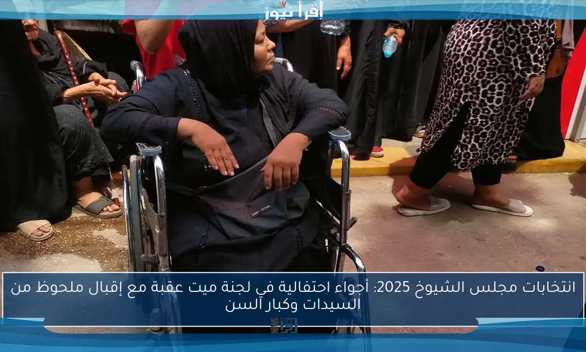 انتخابات مجلس الشيوخ 2025: أجواء احتفالية في لجنة ميت عقبة مع إقبال ملحوظ من السيدات وكبار السن
