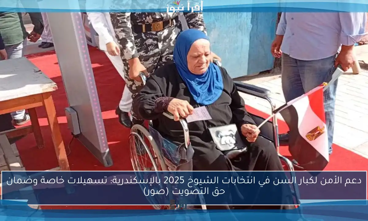 دعم الأمن لكبار السن في انتخابات الشيوخ 2025 بالإسكندرية: تسهيلات خاصة وضمان حق التصويت (صور)