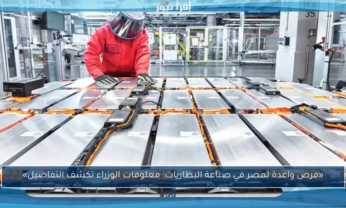 «فرص واعدة لمصر في صناعة البطاريات: معلومات الوزراء تكشف التفاصيل»